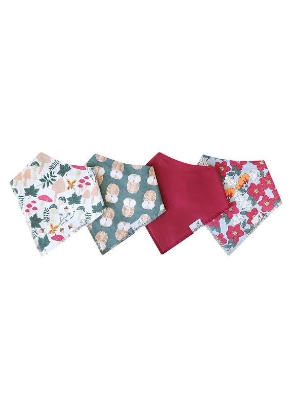 Noble Temperament Ivy Bandana Bib Set - 4-Pack