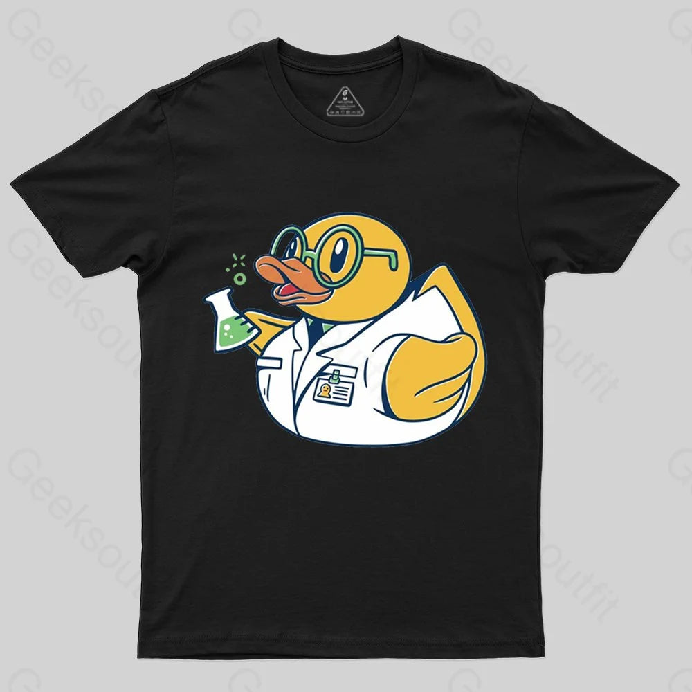 Warm Wear Scientist Rubber Duck Chemist T-shirt