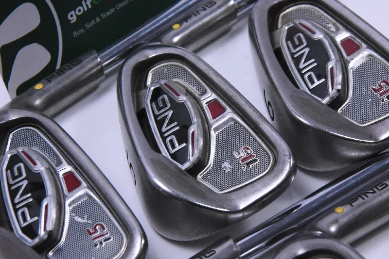 Minimal Style Ping i15 Irons / 4-9i / Yellow Dot / Stiff Flex Ping AWT Shafts