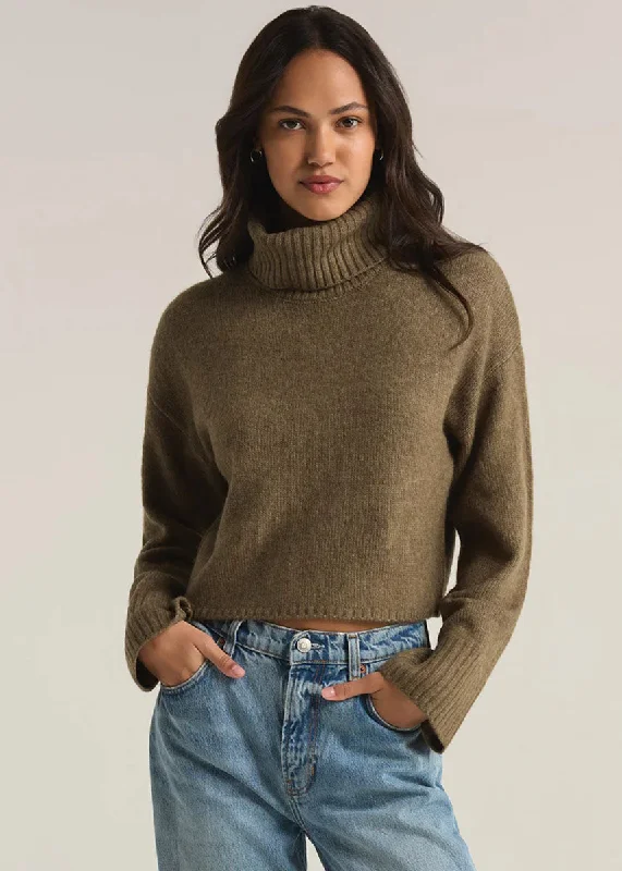 Simple Matching Ursa Turtleneck Sweater - Martini