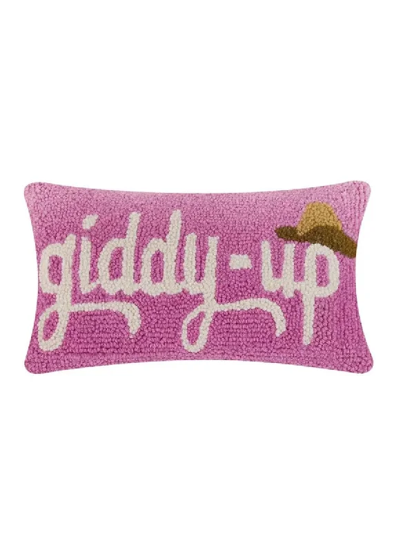 Classic Retro Giddy Up Hat Hook Pillow