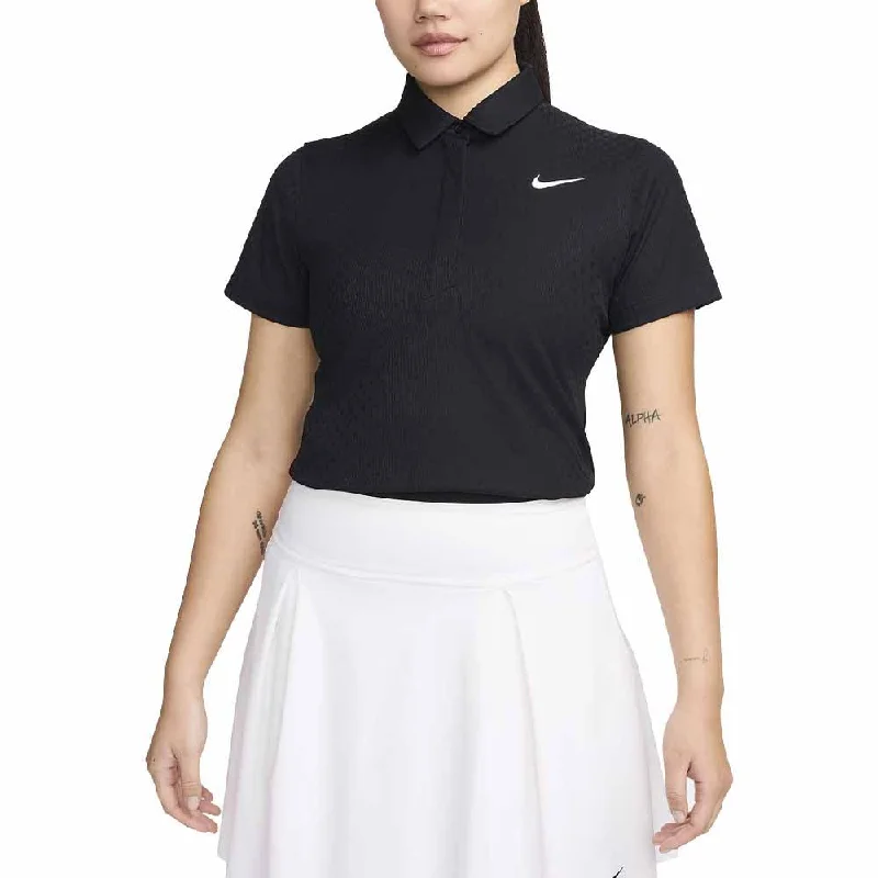 Must-have For Autumn And Winter Nike Dri-FIT Tour ADV Shortsleeve Golf Polo Black/White - 24 Women