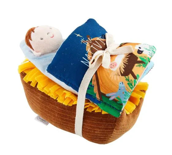 Fashionable And Fashionable Nativity Book & Singing Baby Jesus Set