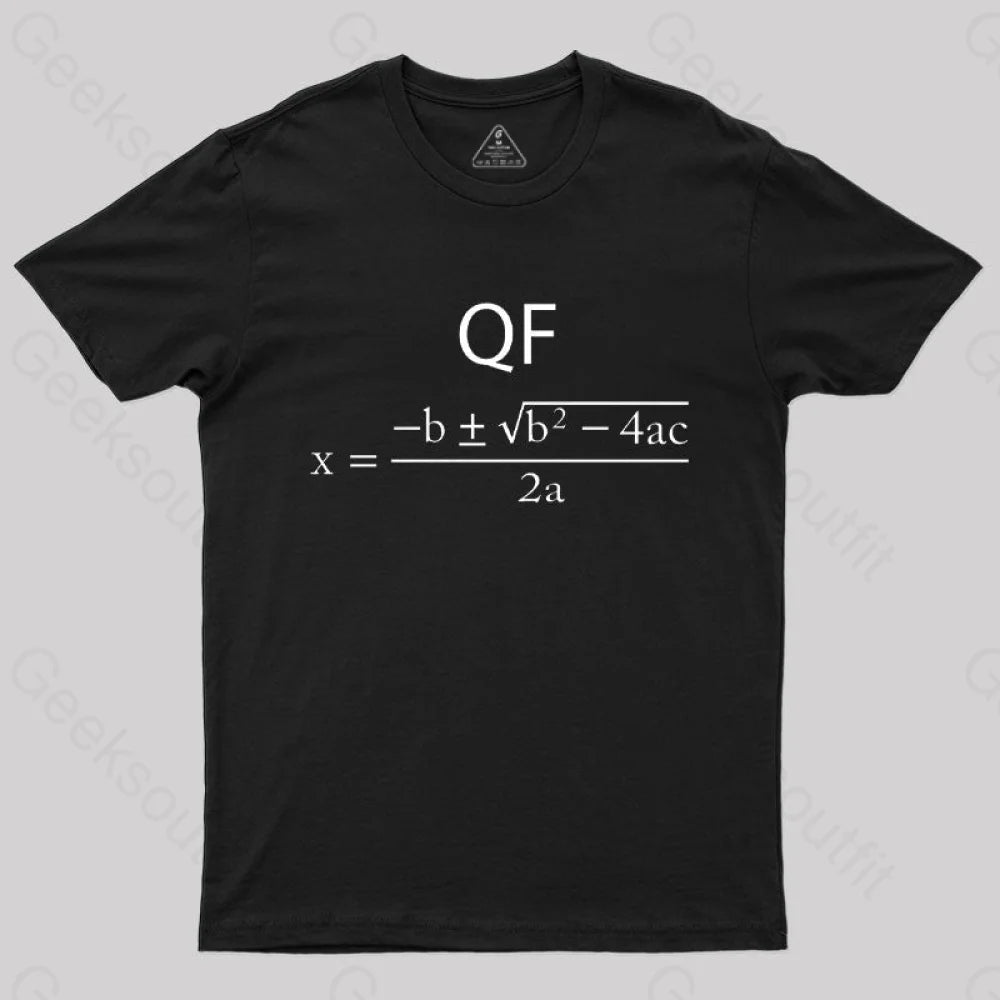 Fashionable Items I Love Math Quadratic Formula T-Shirt