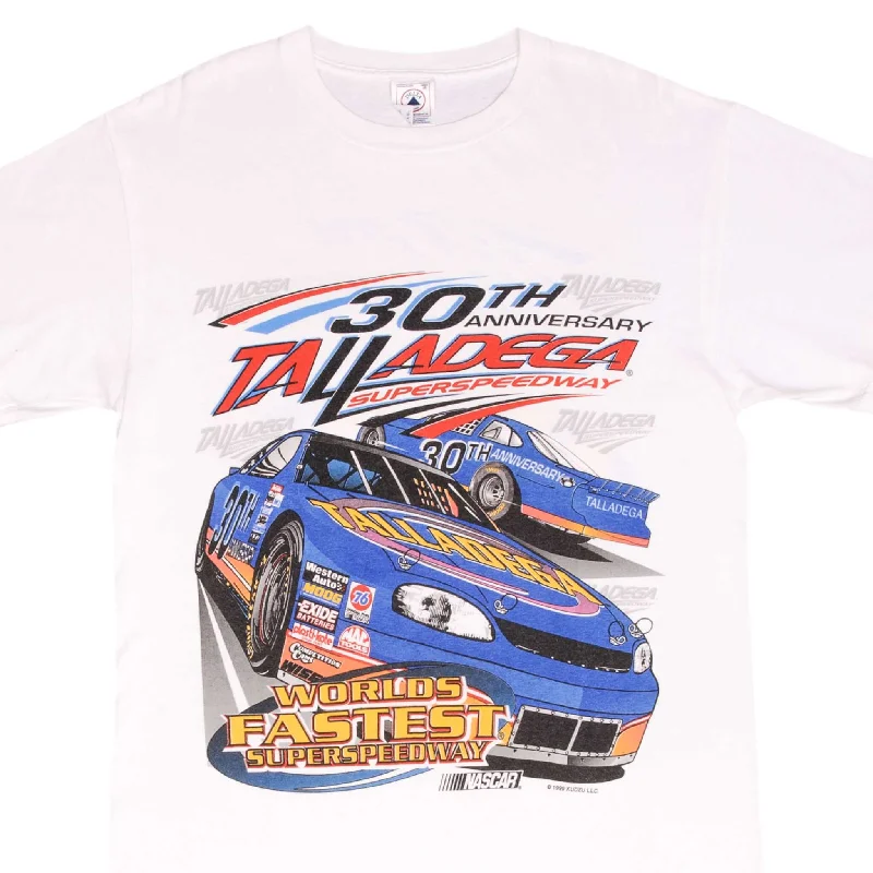 European Plan VINTAGE NASCAR TALLADEGA SPEEDWAY 30TH ANNIVERSARY 1999 TEE SHIRT MEDIUM European Plan VINTAGE NASCAR TALLADEGA SPEEDWAY 30TH ANNIVERSARY 1999 TEE SHIRT MEDIUM