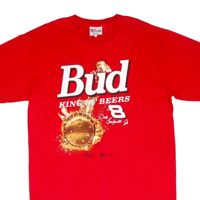 Embroidery Design VINTAGE NASCAR DALE EARNHARDT JR BUD KING OF BEER 2000 TEE SHIRT SIZE XL Embroidery Design VINTAGE NASCAR DALE EARNHARDT JR BUD KING OF BEER 2000 TEE SHIRT SIZE XL