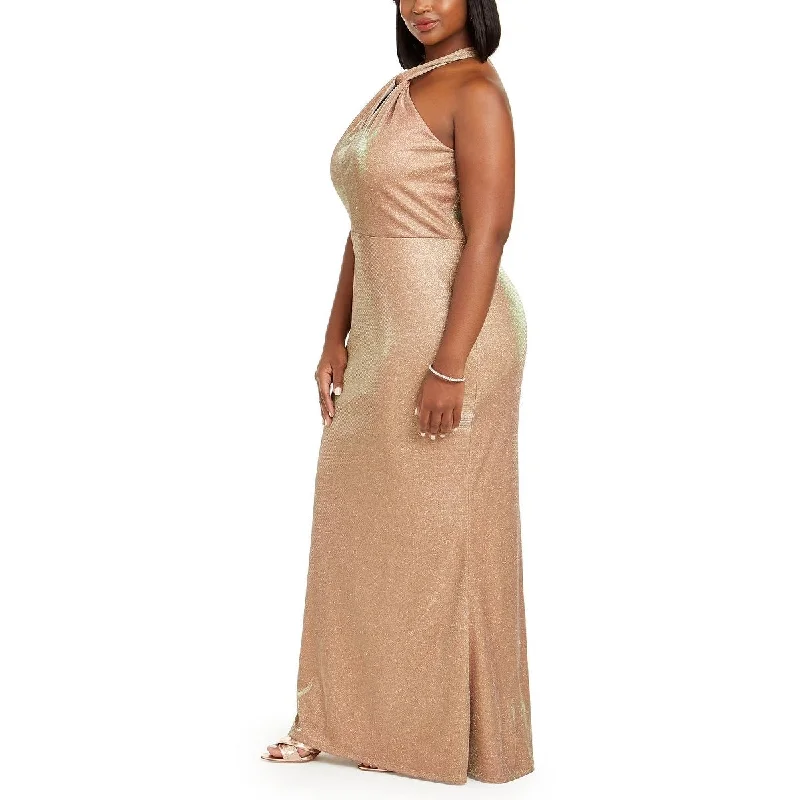 Cozy Dress City Studios Women's Sleeveless Maxi Dress Yellow Size 14W