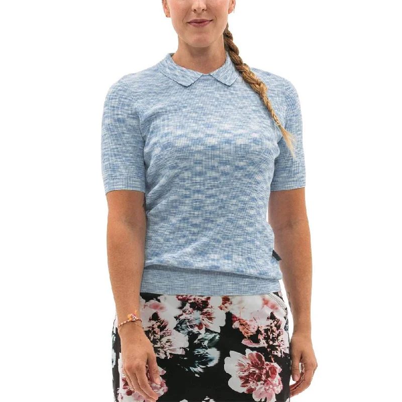 Soft Layers Foray Golf Space Dye Shortsleeve Knit Golf Polo 2023 Women