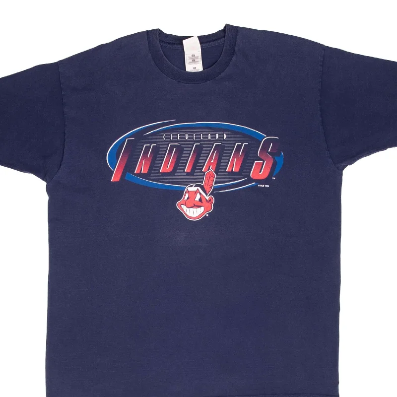 Age-reducing Style VINTAGE MLB CLEVELAND INDIANS 1995 TEE SHIRT SIZE XL