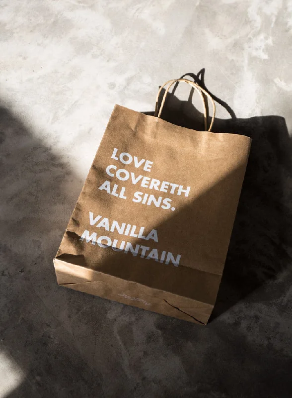 Versatile Style VM | Bag | Shopping Bag | Paper Big 22 x 32 x 11cm - Craft / White