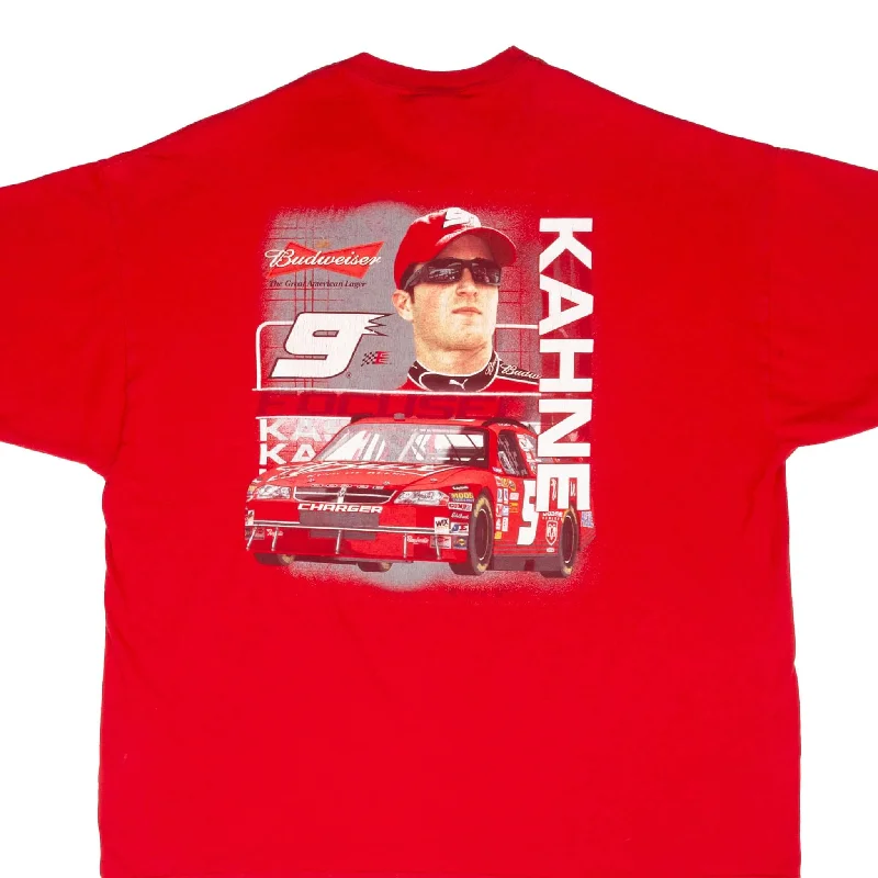 Personalized Series VINTAGE NASCAR KASEY KAHNE BUDWEISER 2000S TEE SHIRT SIZE 2XL