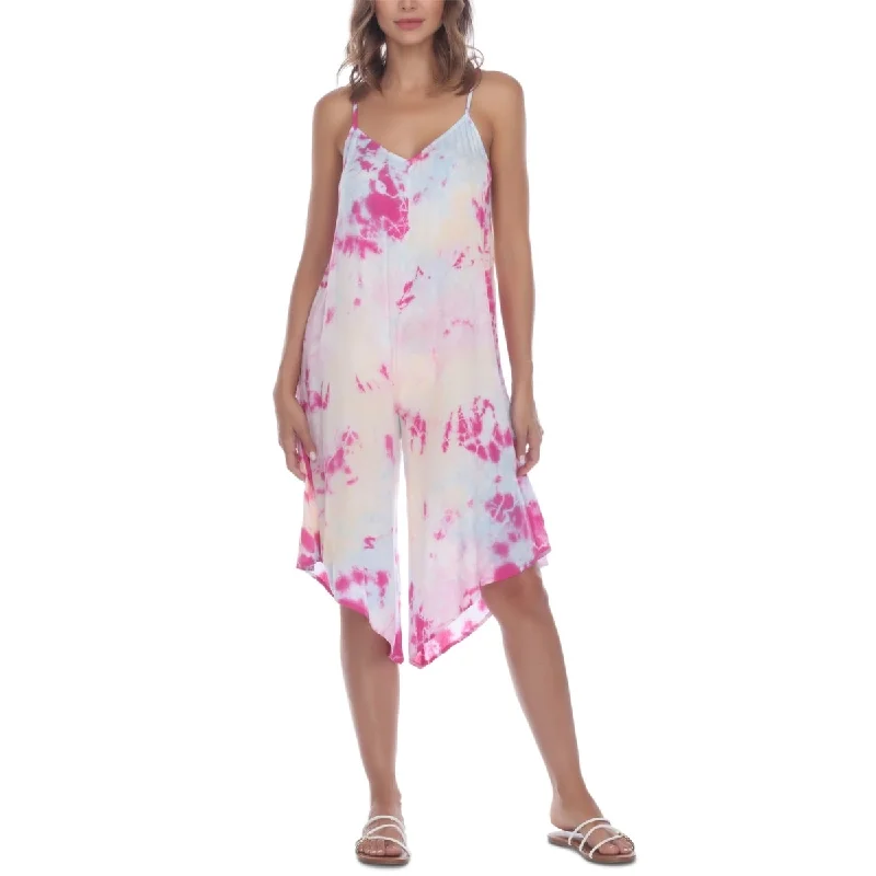 Fashion Selection Raviya Women's Tie Dye Sleeveless Jumpsuit Swim Cover Up Swimsuit Pink Size 19 Fashion Selection Raviya Women's Tie Dye Sleeveless Jumpsuit Swim Cover Up Swimsuit Pink Size 19