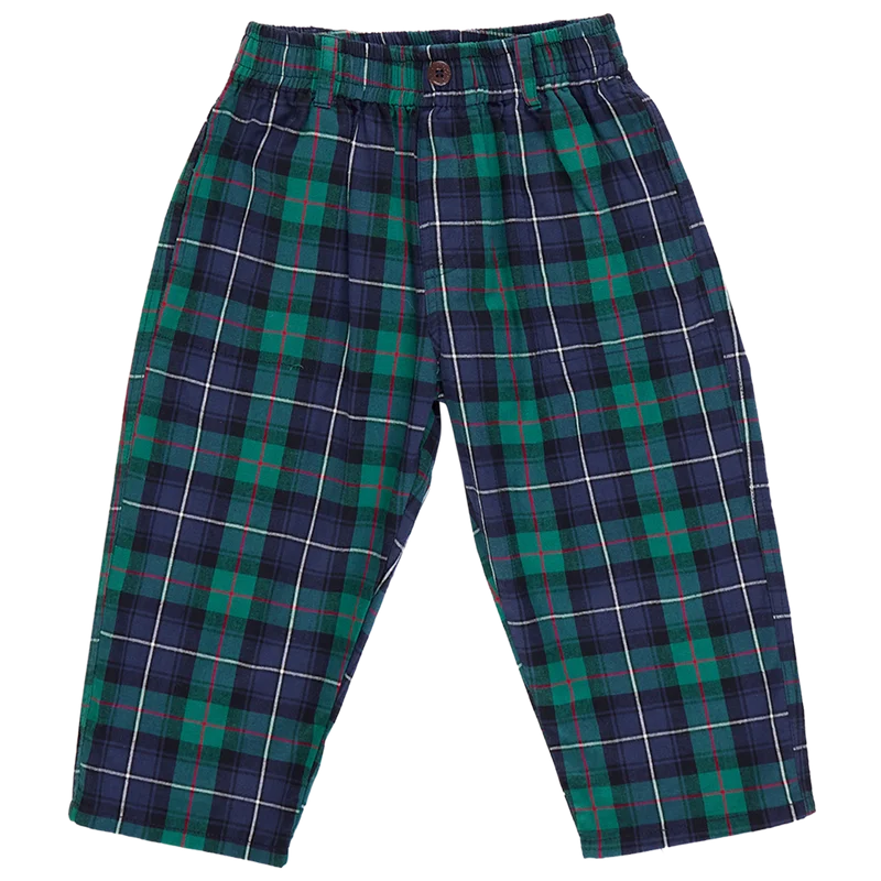 Sports And Leisure Pink Chicken Jackson Pant in Green Tartan