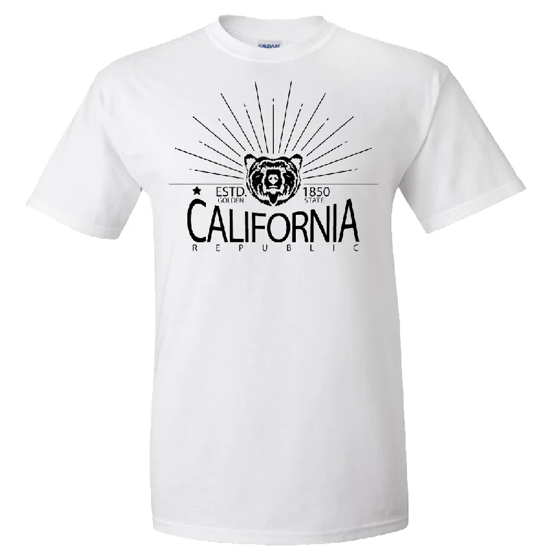 Basic Comfort California Golden State Black Print Asst Colors T-shirt/tee