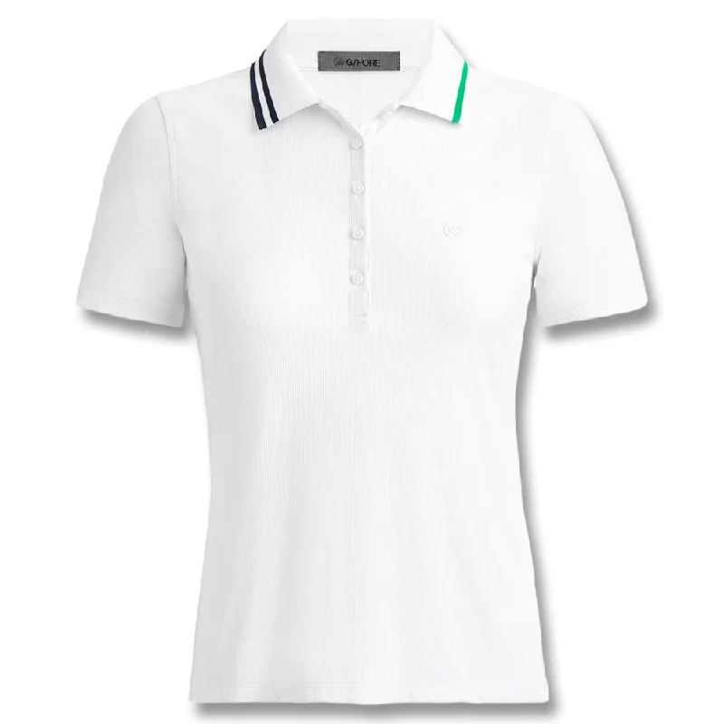 Everyday Comfort Gfore Contrast Collar Ribbed Tech Nylon Golf Polo 2024 Women