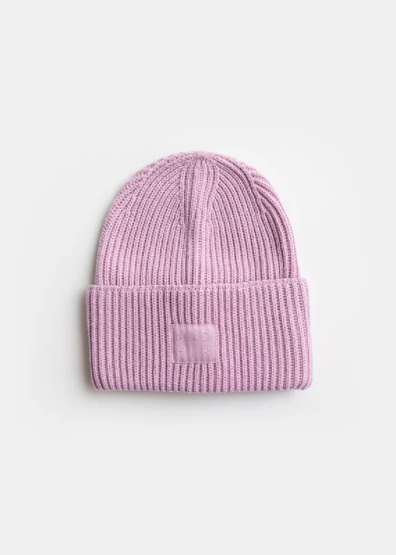 Sports Trend Adult Mad Hatter Ribbed Knit Beanie - Orchid