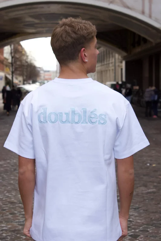 Luxury And Elegant Heavyweight T-Shirt with special Light Blue Back Logo