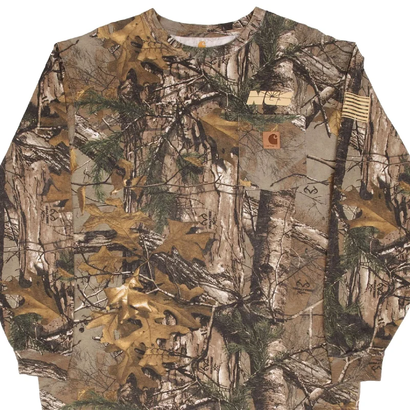 Retro Prints VINTAGE CARHARTT HUNTING REALTREE XTRA CAMO LONG SLEEVE POCKET TEE SHIRT LARGE Retro Prints VINTAGE CARHARTT HUNTING REALTREE XTRA CAMO LONG SLEEVE POCKET TEE SHIRT LARGE