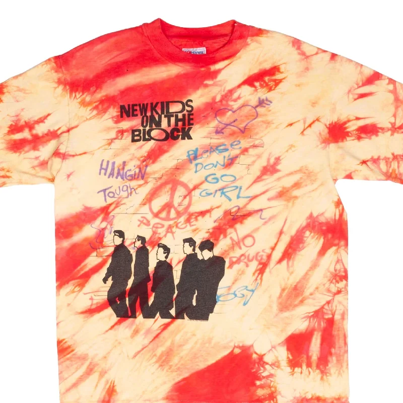 Must-have For Autumn And Winter VINTAGE TIE DYE NEW KIDS ON THE BLOCK GRAFFITI 1989 TEE SHIRT MEDIUM MADE IN USA Must-have For Autumn And Winter VINTAGE TIE DYE NEW KIDS ON THE BLOCK GRAFFITI 1989 TEE SHIRT MEDIUM MADE IN USA