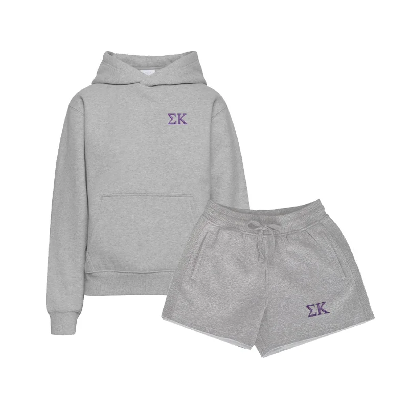 Casual Elegance Sigma Kappa Fave Fit Hoodie & Shorts Set