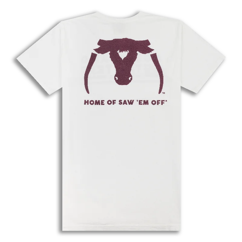 Luxury Style Saw 'Em Off NSC 2023 White T-Shirt