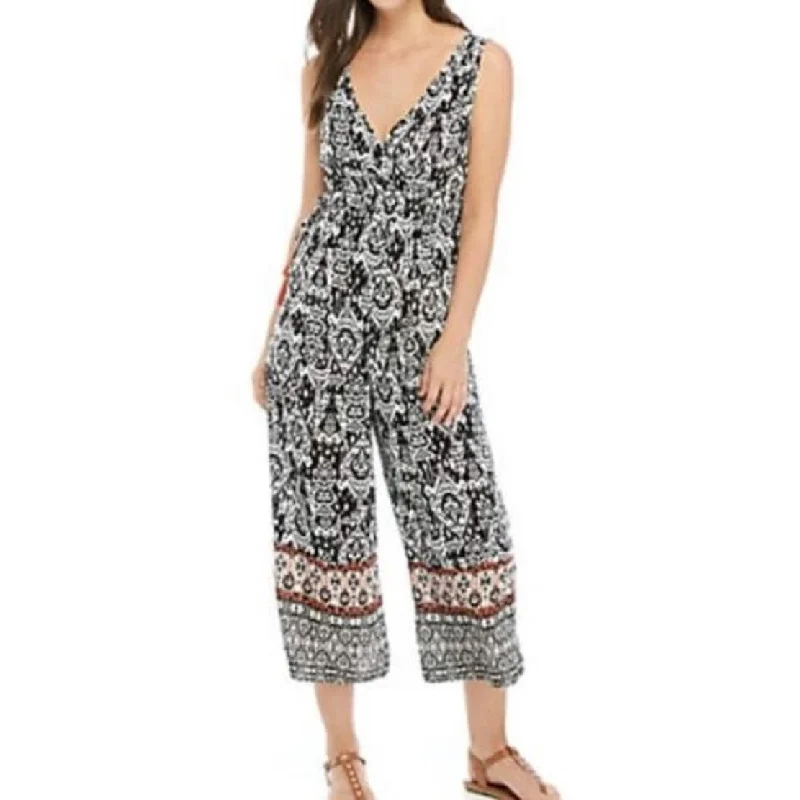 Multifunctional Style John Paul Richard Women's Printed Tassel Jumpsuit Black Size Large Multifunctional Style John Paul Richard Women's Printed Tassel Jumpsuit Black Size Large