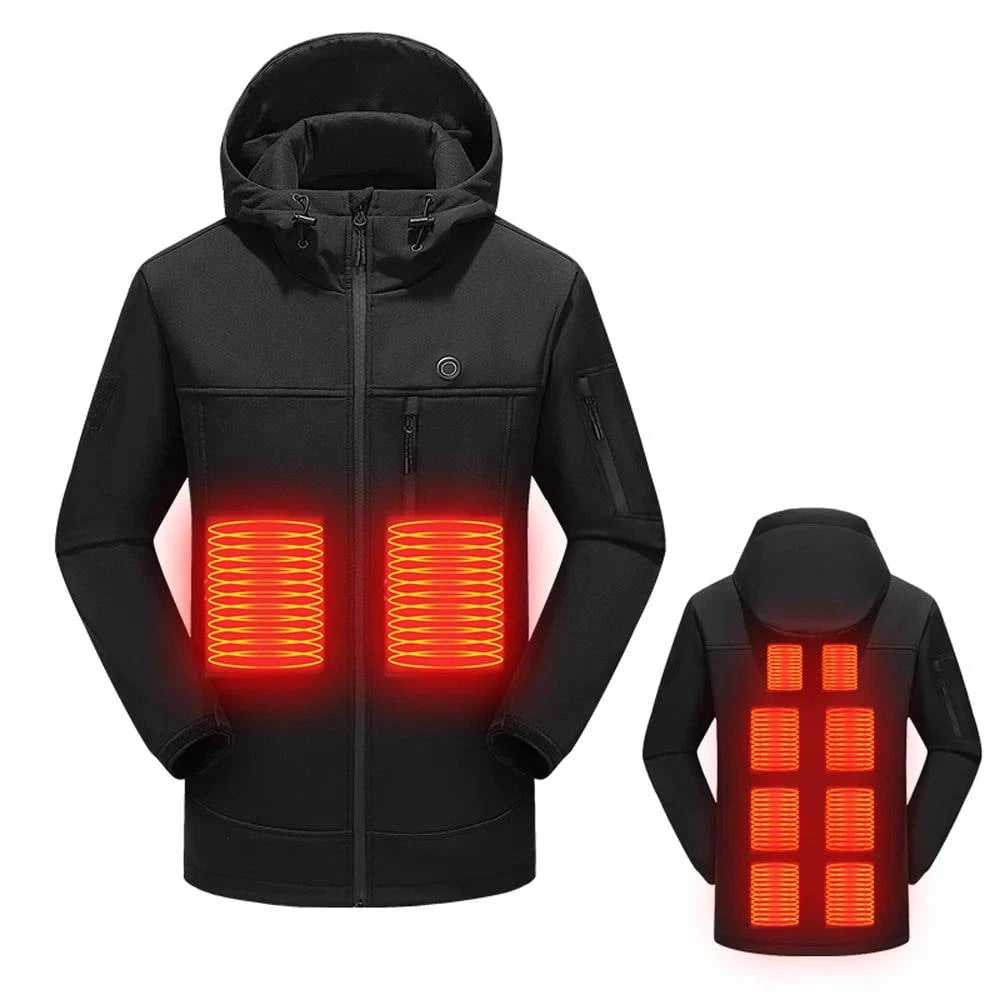 Youthful Outdoor USB Heating Jackets Warming Coat Winter Flexible Electric Thermal Clothing Fishing Hiking Warm Clothes