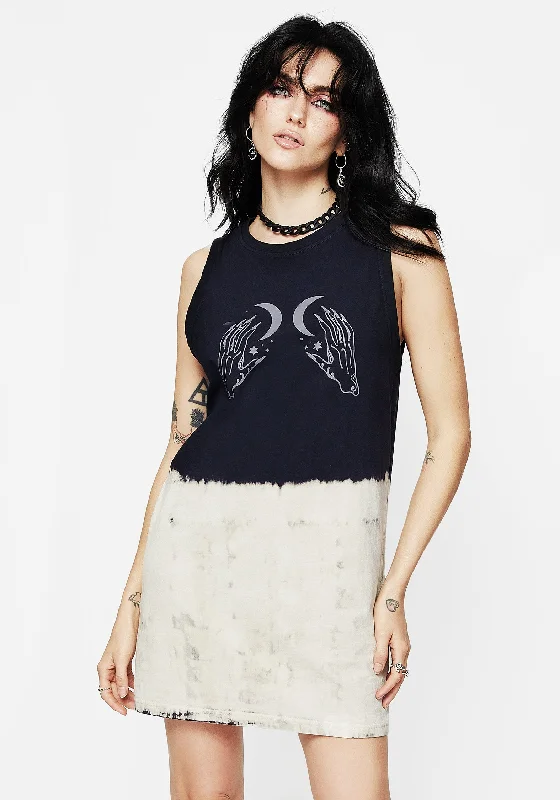 Floral Prints Galdor Tie Dye Longline Tank Top