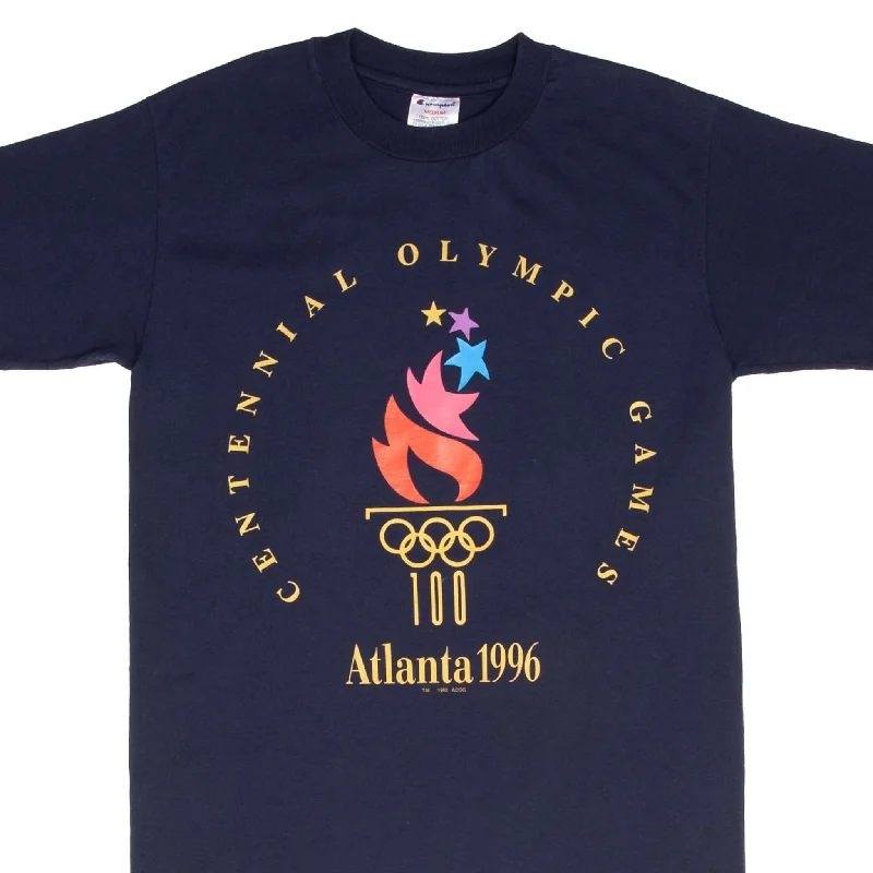 Fashion Design VINTAGE CHAMPION ATLANTA OLYMPIC GAMES 1996 TEE SHIRT SIZE MEDIUM