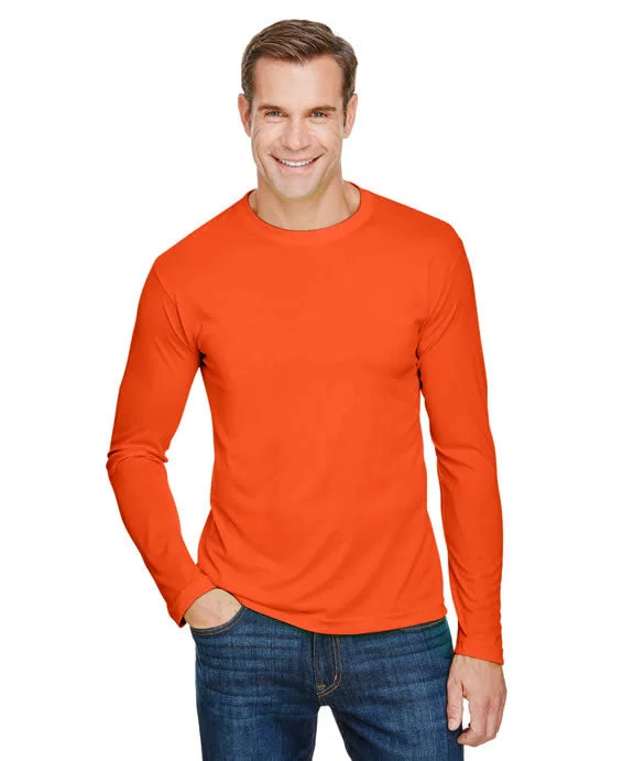Bright Colors BA5360 - Bayside Unisex Polyester Performance Long-Sleeve T-Shirt