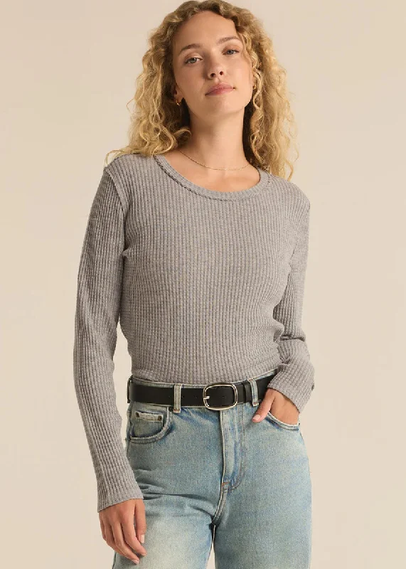 Tropical Style Arlet Thermal Top - Classic Heather Grey