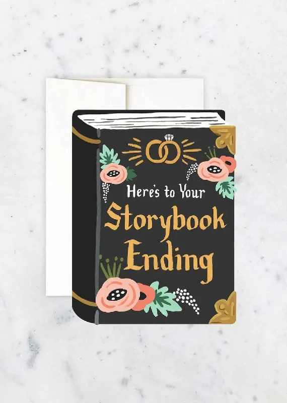 Trendy And Casual Storybook Ending Card