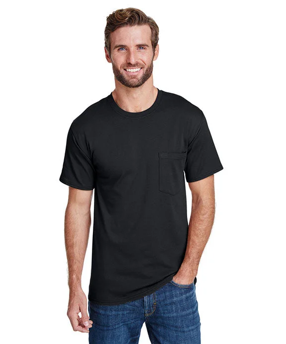 Short skirt design W110 - Hanes Adult Workwear Pocket T-Shirt