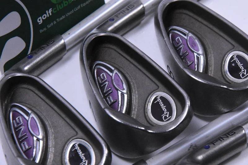 Dressing Tips Ladies Ping Rhapsody Irons / 6-PW+SW / Blue Dot / Ladies Flex Ping ULT 129 Dressing Tips Ladies Ping Rhapsody Irons / 6-PW+SW / Blue Dot / Ladies Flex Ping ULT 129