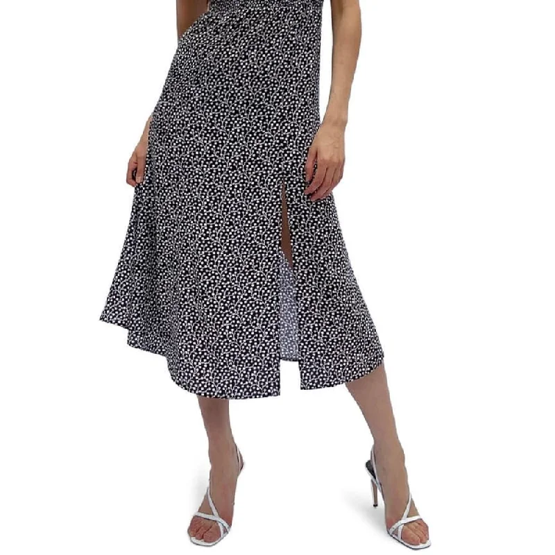 Easy Style French Connection Women's Elao Verona Crepe Midi Dress Black Size 0