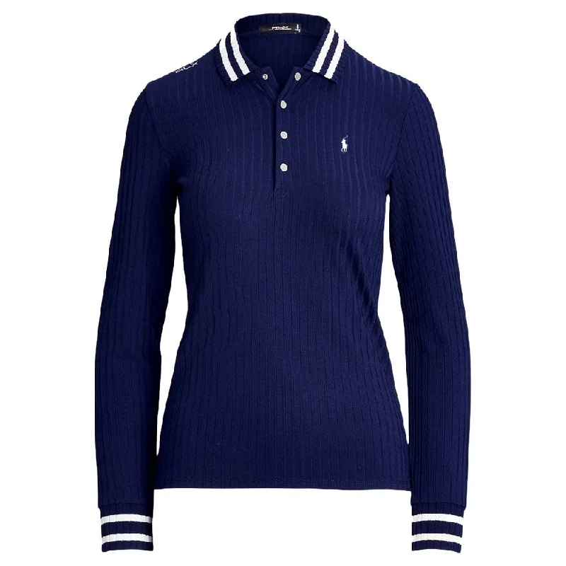 Fashion Pioneer Ralph Lauren Longsleeve Drop Needle Rib Knit Golf Polo (Slim Fit) 2024 Women Fashion Pioneer Ralph Lauren Longsleeve Drop Needle Rib Knit Golf Polo (Slim Fit) 2024 Women