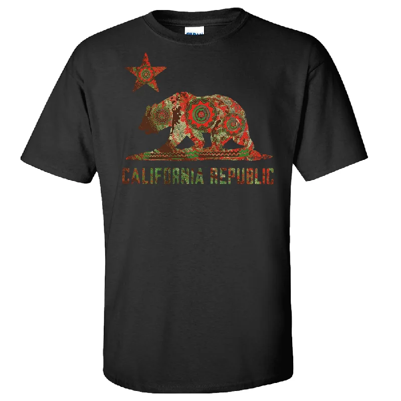 Comfortable Series California Chumash Mandala Bear Asst Colors T-shirt/tee