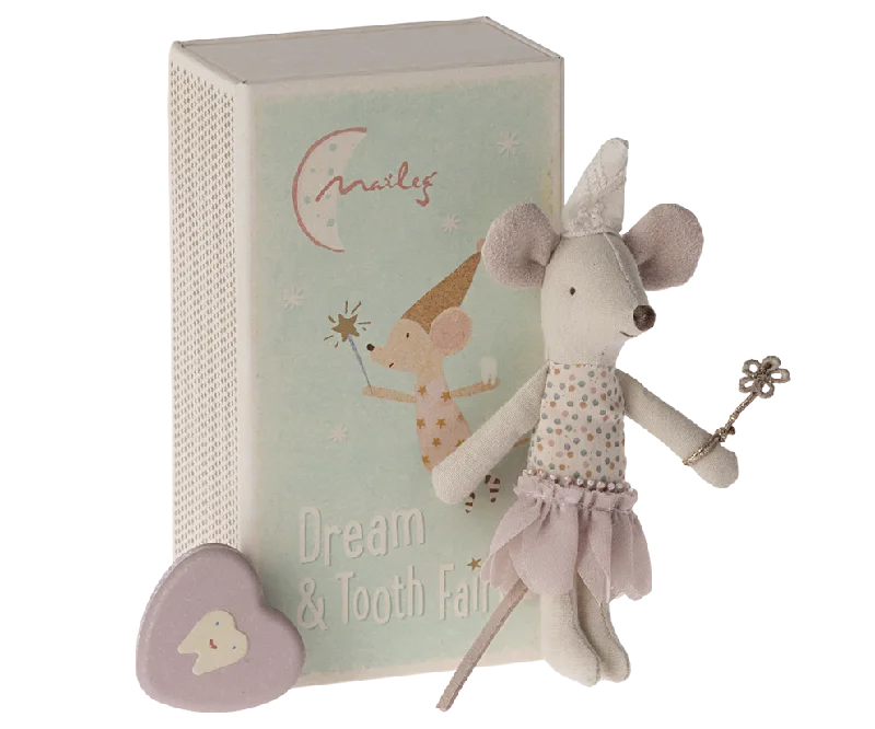 Warm Comfort Maileg Tooth Fairy Mouse, Little Sister in Mauve