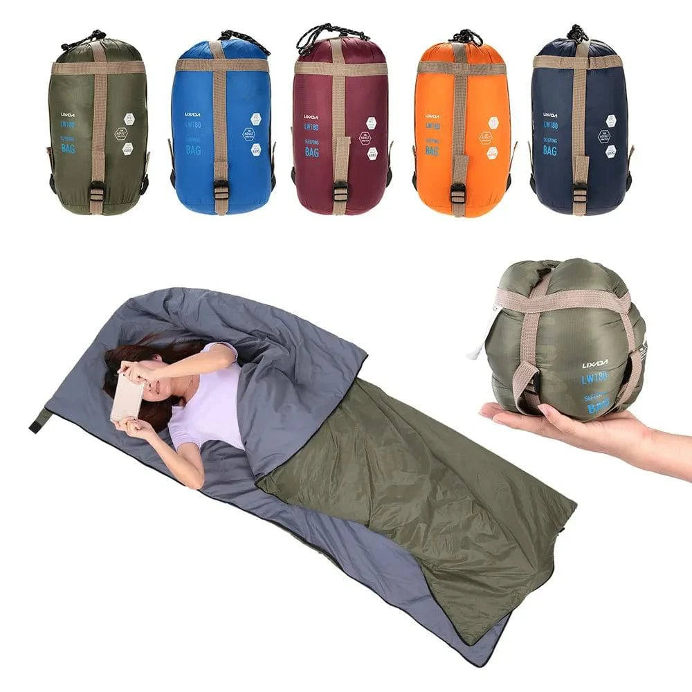 Comfortable Fashion LIXADA 190 * 75cm Outdoor Envelope Sleeping Bag Camping Travel Hiking Ultra-light Sleeping Bag Travel Bag Hiking LW180 680g