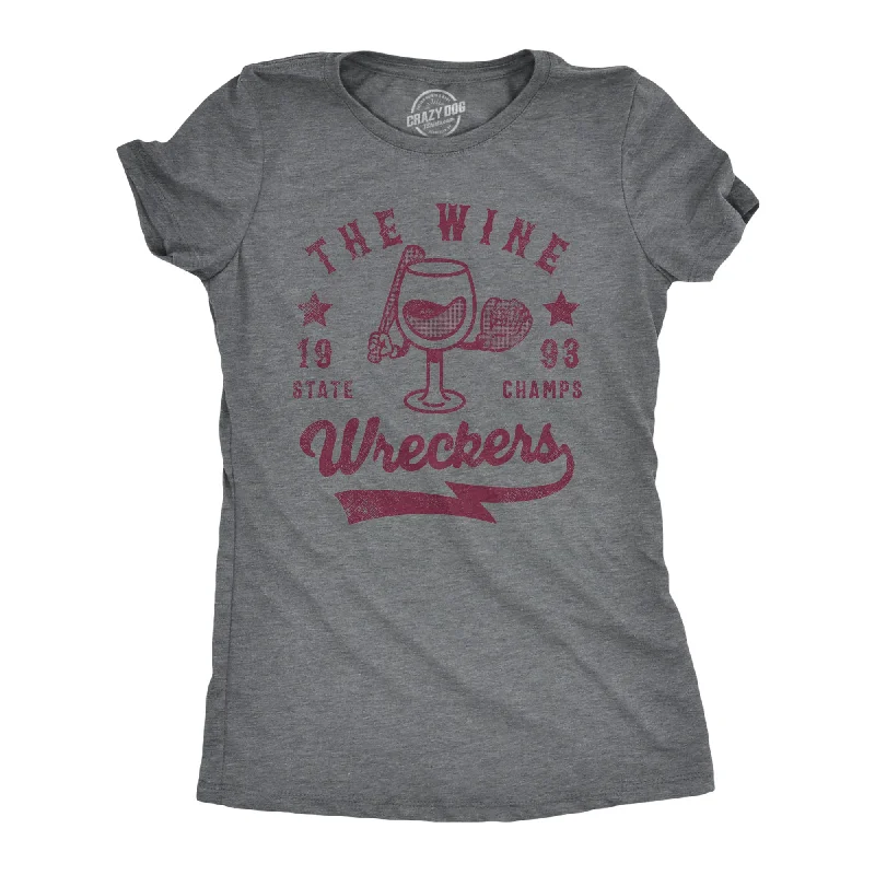 Comfortable Dresses The Wine Wreckers State Champs Women's T Shirt