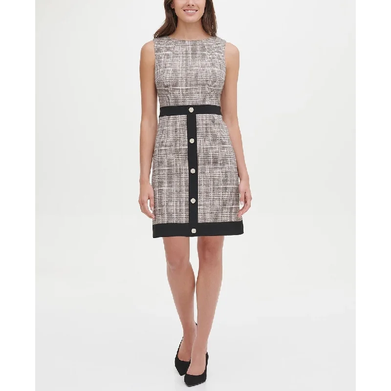 Fashion Classic Tommy Hilfiger Women's Knit Snap Hem Shift Dress White Size 12