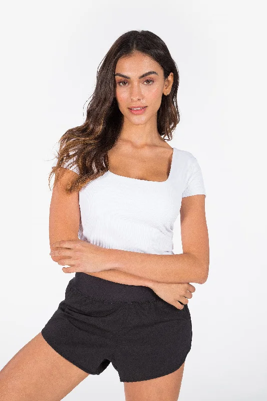 Breezy Style New Wave Cropped T-Shirt