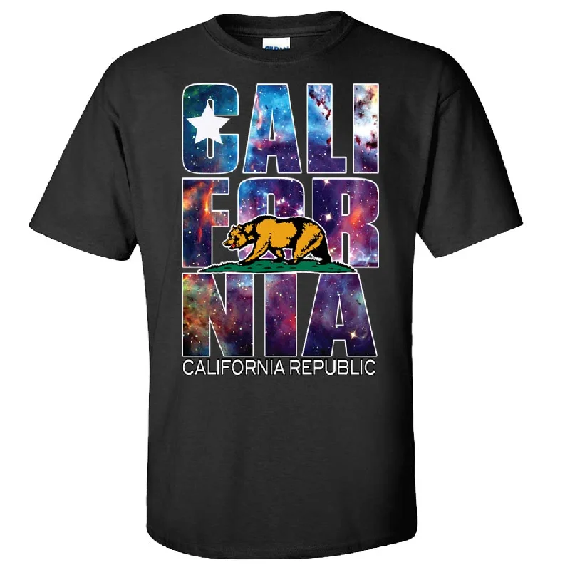 Free Design California Republic Cosmic State Flag Logo Design In Space Galaxy Asst Colors T-shirt/tee