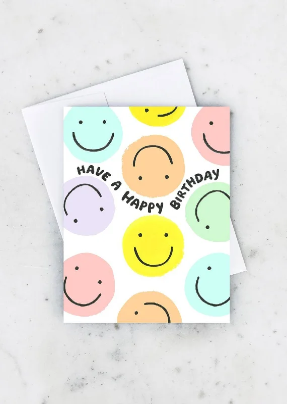 Comfortable Mind Smiley Birthday Card
