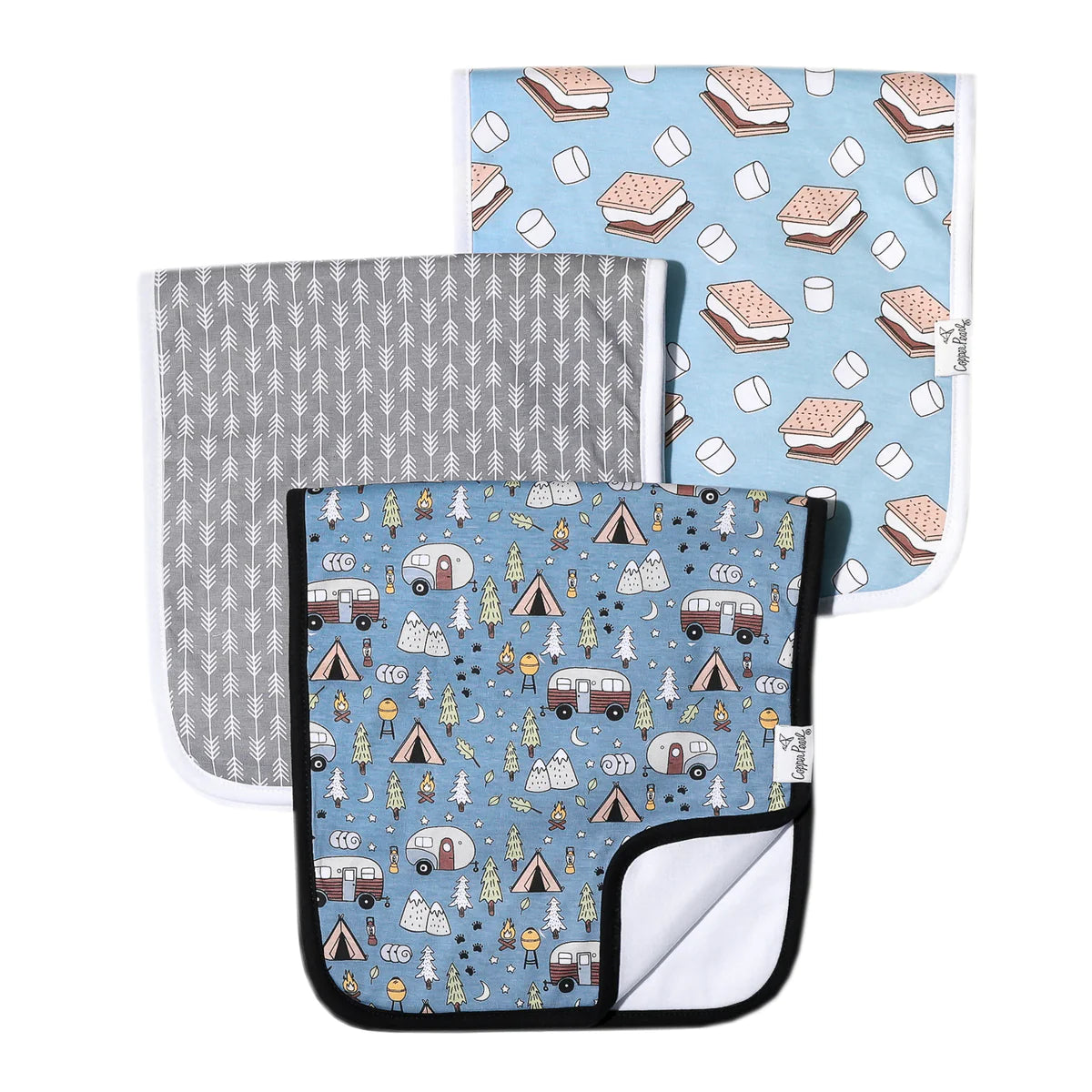 Comfort Fit Copper Pearl Burp Cloth Set | Bridger