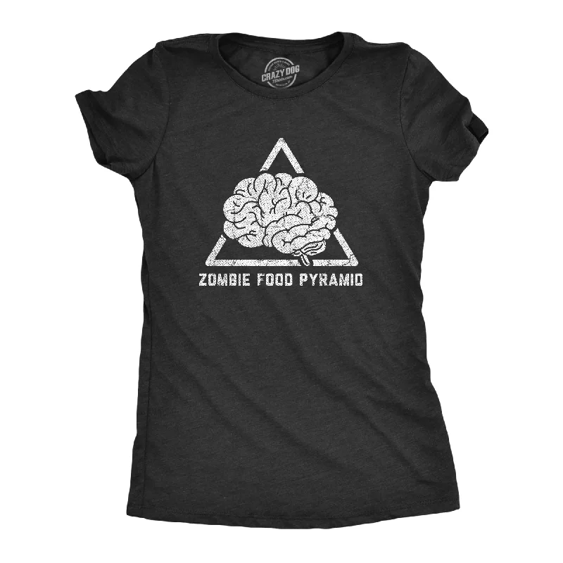 Avant-garde Design Zombie Food Pyramid Women's T Shirt