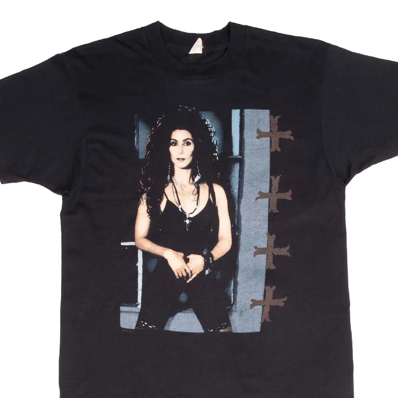 French Style VINTAGE CHER HEART OF STONE TOUR 1990 TEE SHIRT SIZE MEDIUM