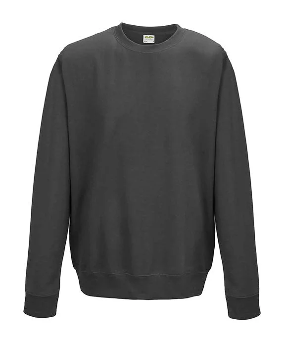 Romantic Temperament JHA030 - Just Hoods By AWDis Adult Midweight College Crewneck Sweatshirt | Charcoal