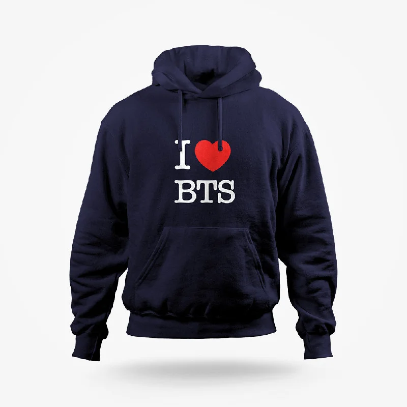 Fashionable Ease I Love BTS | K-Pop Hoodie