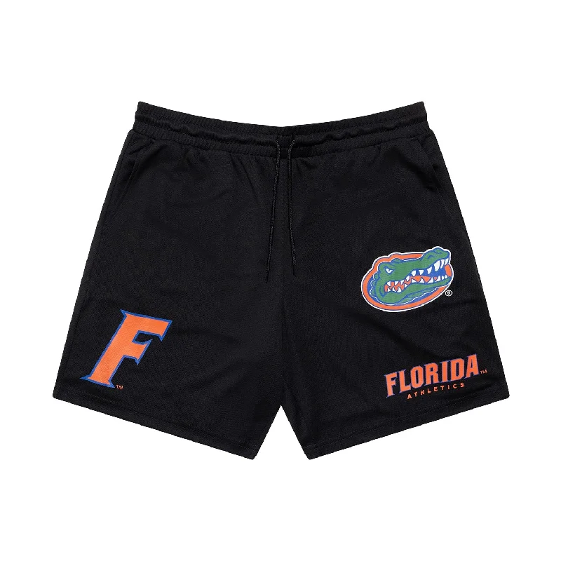 Fresh Wear NCAA Logo Stamp Mesh Shorts Florida Gators Black